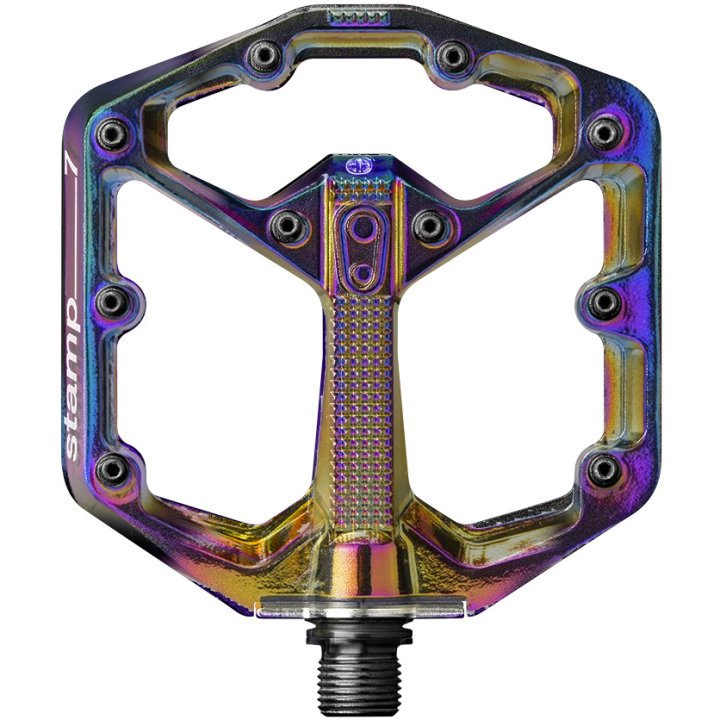 Crankbrothers.jpg Crankbrothers Pédales à Plateforme - Stamp 7 Small - Limited Edition - oil slick – Image 1