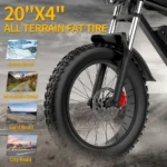Ridstar Q20 1500W 48V 20AH gros pneu vélo électrique – Image 5