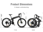 Vélo électrique Pliant SAMEBIKE LO26-II-FT Moteur 750W – Bild 3