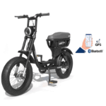 Vélo électrique biplace cargo garrett miller city vert, bat simple, tout terrain8 – Image 2